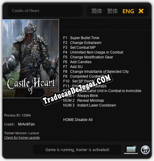 Castle of Heart: Treinador (V1.0.84)