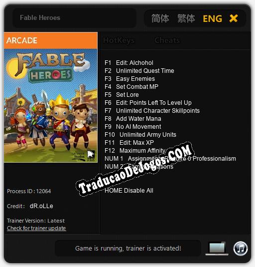 Fable Heroes: Trainer +14 [v1.9]